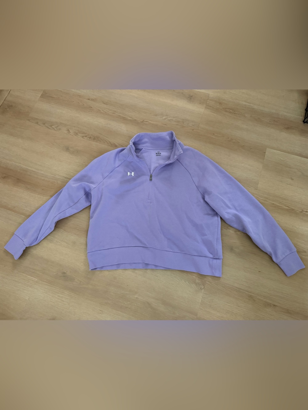 Under Armour Lilac Quarter-Zip Sweatshirt size XL